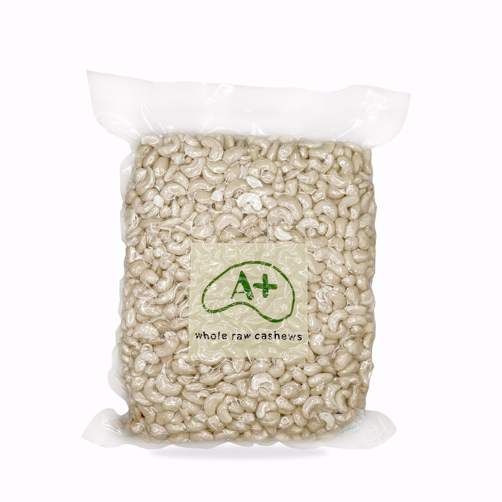 Premium Vietnam WW320 Whole Raw Cashew Nuts | 10 x 5 lb Vacuum-Sealed Bags, 50 lb Case